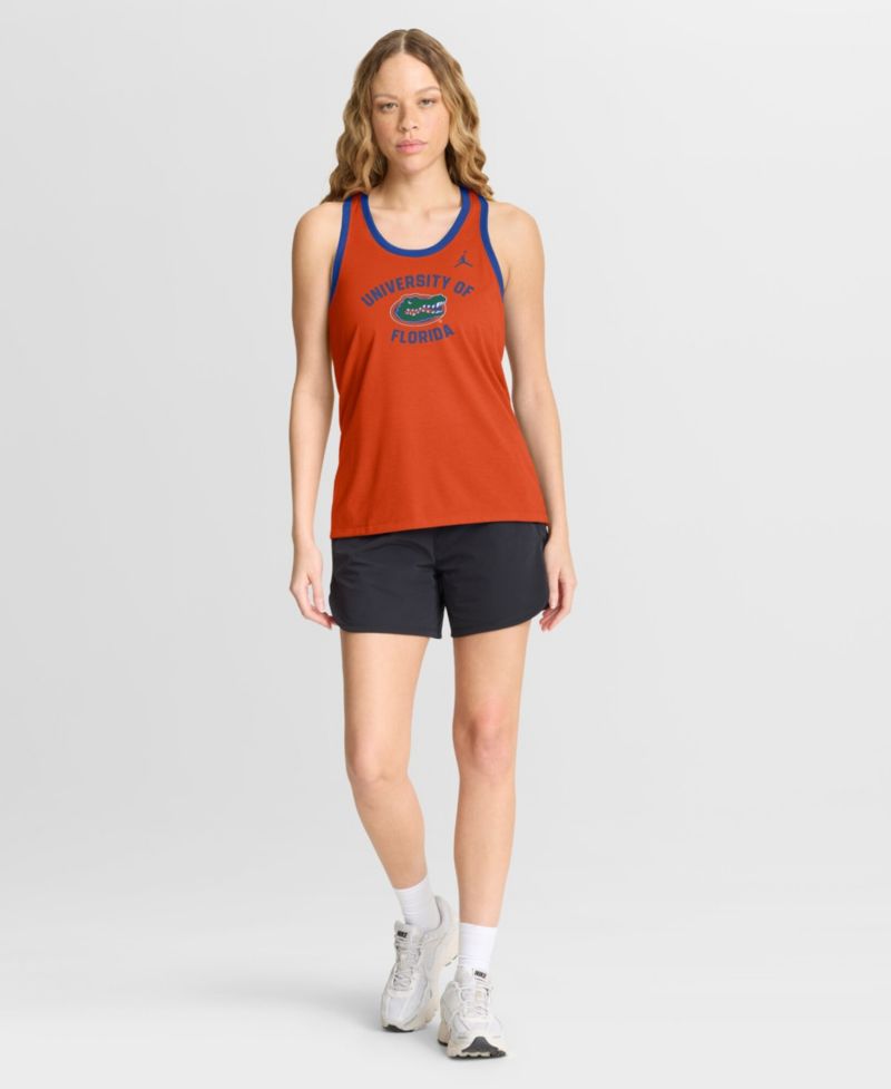 Women's Orange Florida Gators Uni Name Tri-Blend Dri-FIT Racerback Tank Top