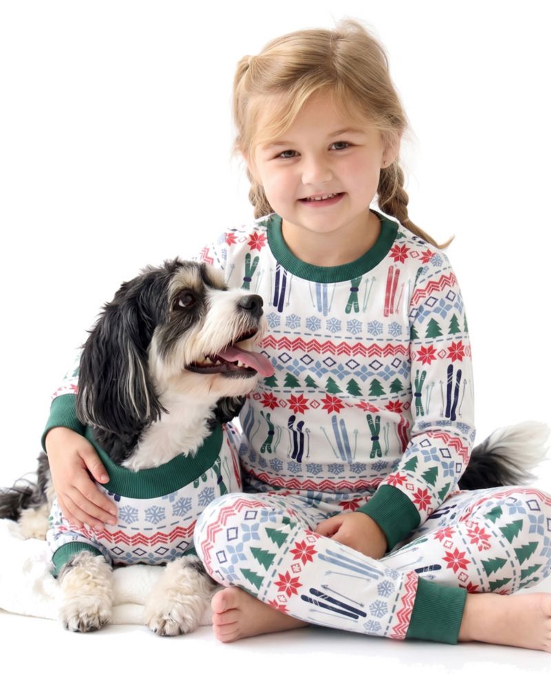 Baby Boys' and Baby Girls' Festive Holiday Print Footed Sleep and Play