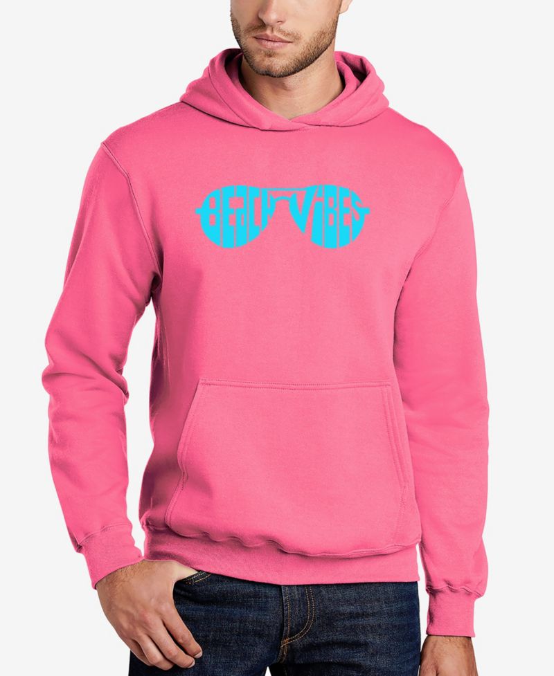 Men's Beach Vibes Word Art Hooded Sweatshirt
