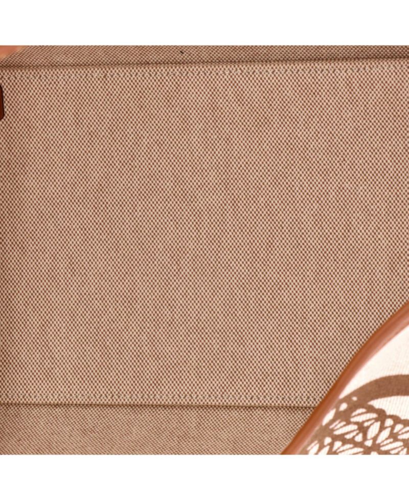 28 Sac Steeple Tote Printed Toile with Leather