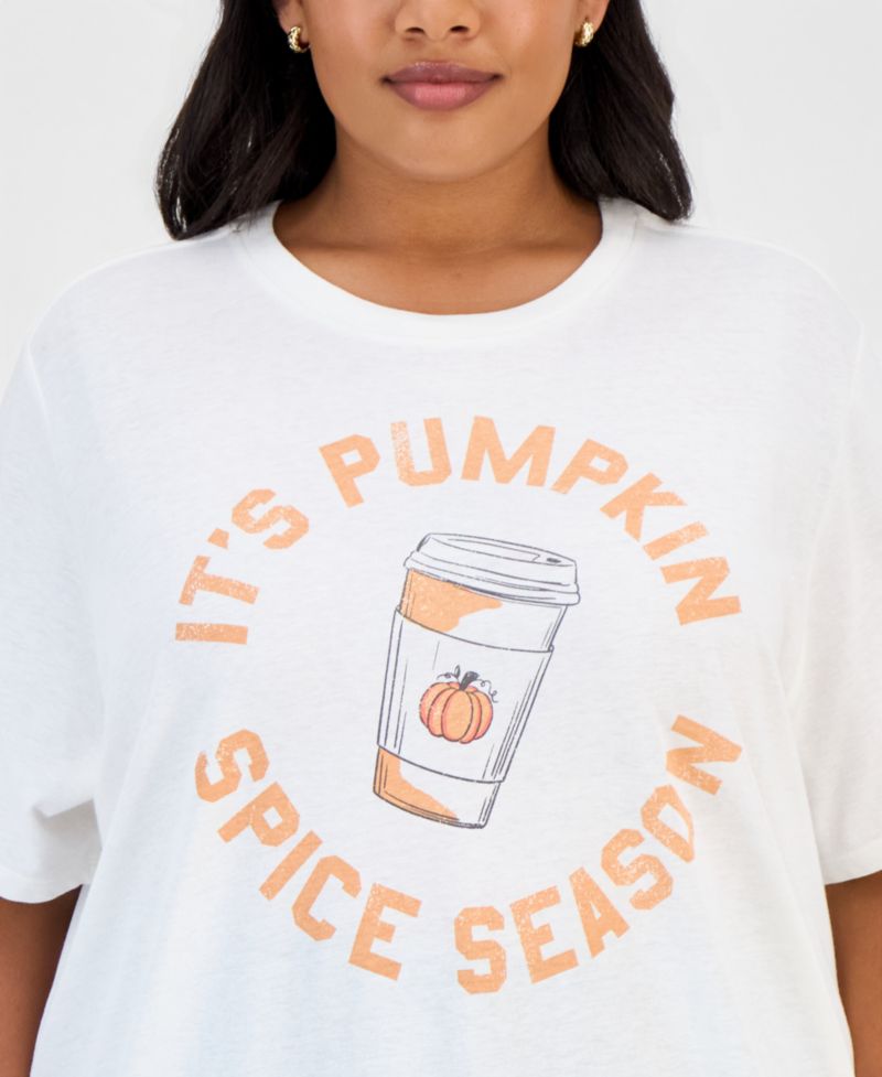 Trendy Plus Size Pumpkin Spice Graphic T-Shirt