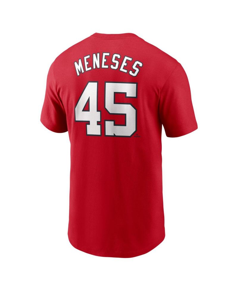 Men's Joey Meneses Red Washington Nationals Fuse Name & Number T-Shirt