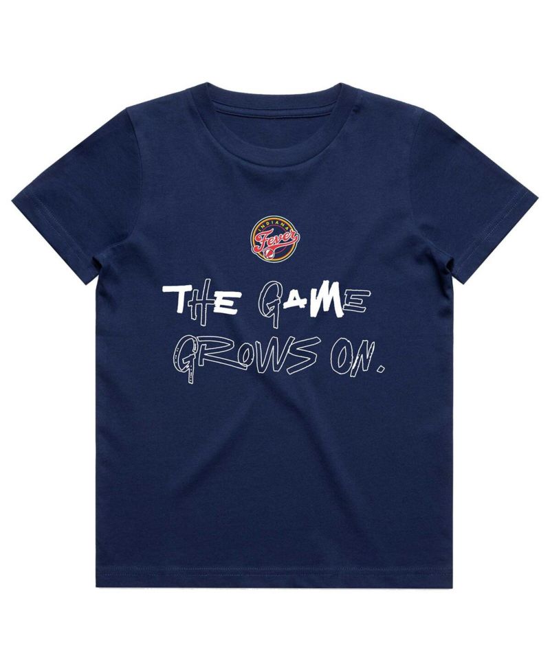 Big Boys and Girls Caitlin Clark Navy Indiana Fever Player Signature T-Shirt