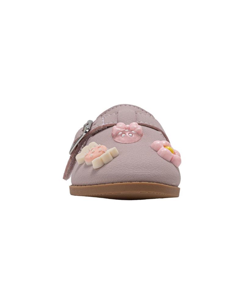 Little Girls Girl's Fashion Mule Sandals - Dressy Shoes with Playful Charm Details