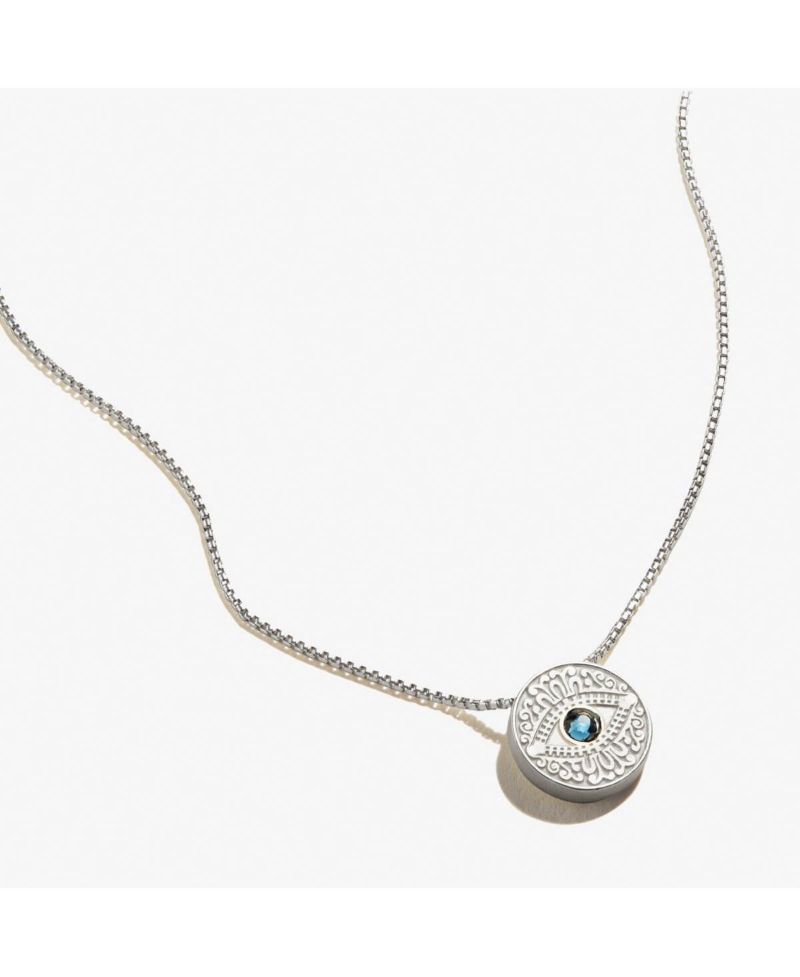 Evil Eye Crystal Charm Necklace