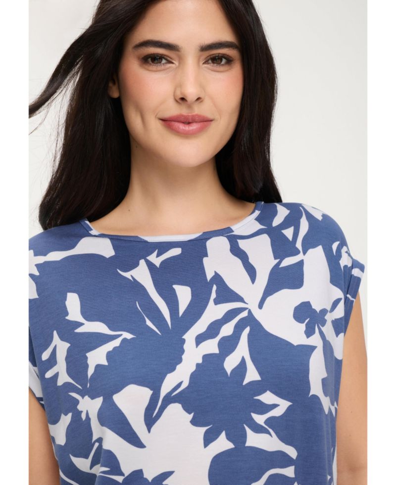 Women's Abstract Floral T-Shirt