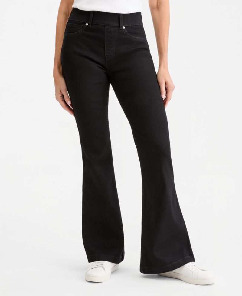 Petite High-Waisted Flare Shaping Jeans