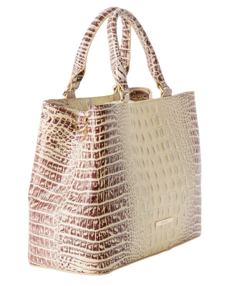 Denise Medium Leather Satchel Handbag