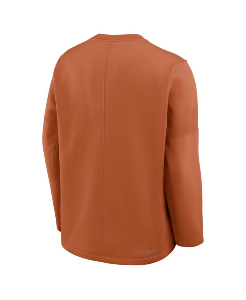 Men's Texas Orange Texas Longhorns 2026 Sideline Coaches Therma-FIT Long Sleeve Top