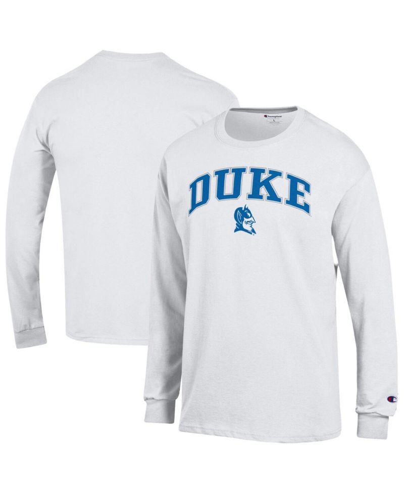 Men's Royal Duke Blue Devils Arch Over Logo Long Sleeve T-Shirt