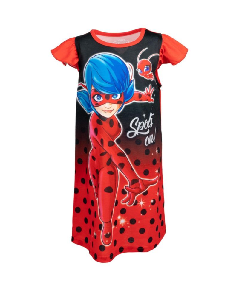 Girls Ladybug Nightgown Pajamas