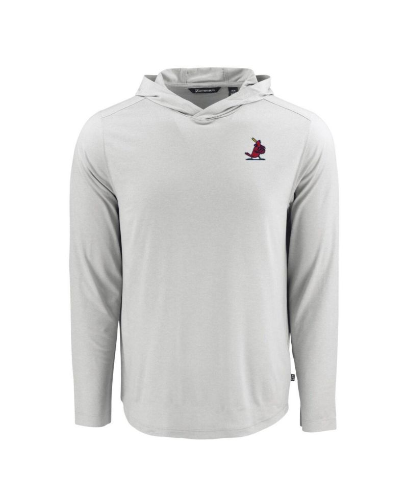 Men's Gray St. Louis Cardinals Coastline Epic Comfort Eco Hoodie Long Sleeve T-Shirt