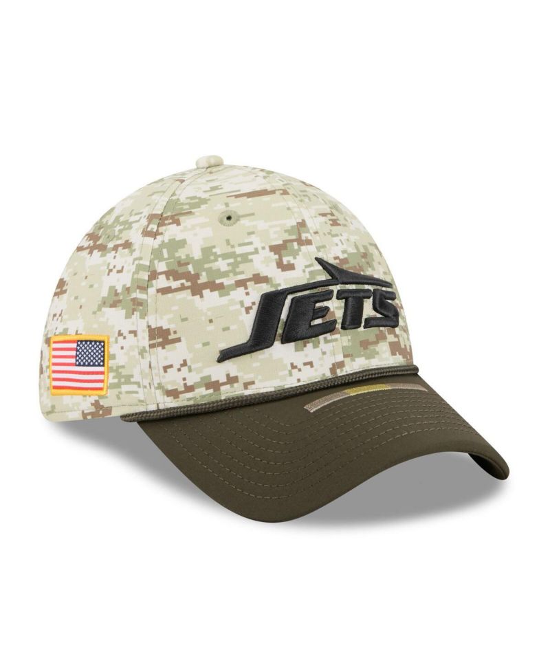 Men's Camo New York Jets 2025 Salute to Service 39THIRTY Flex Hat