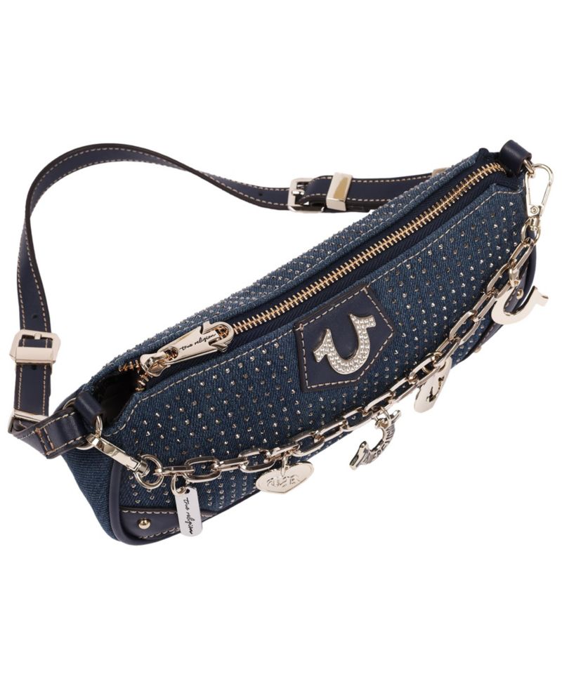 Women's Sparkle Denim Shoulder Bag