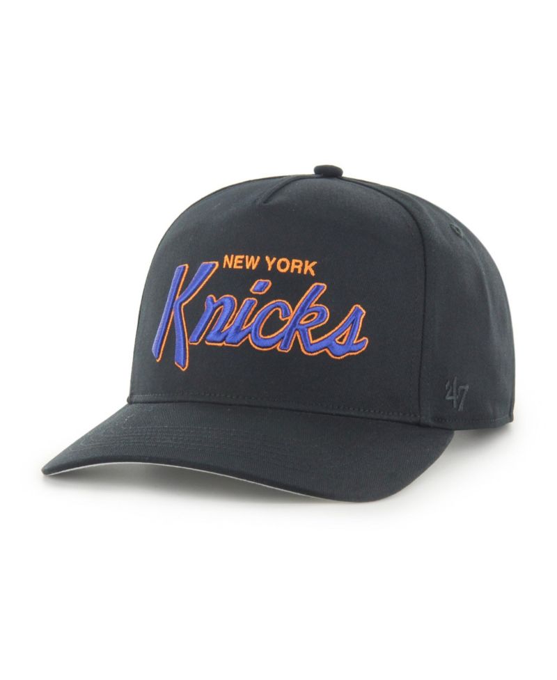 Men's Black New York Knicks Crosstown Hitch Adjustable Hat