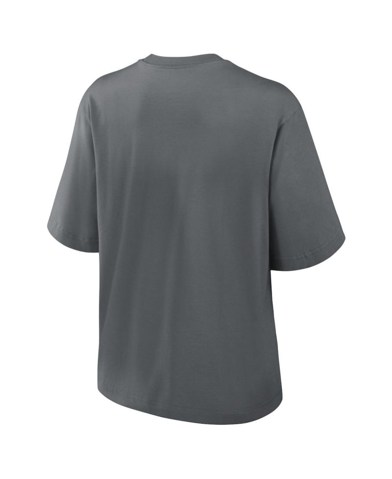 Women's Charcoal Jacksonville Jaguars Glory Arch Boxy T-Shirt