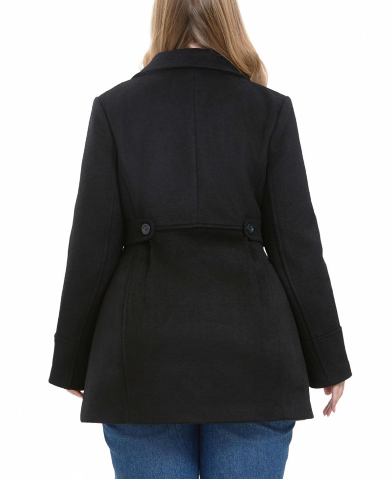 Plus Size Riley Wool Blend Pea Coat