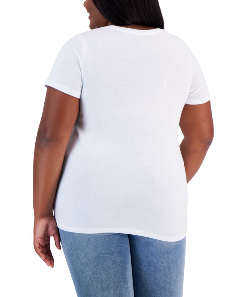 Trendy Plus Size Butterfly Afro Hair Graphic T-Shirt