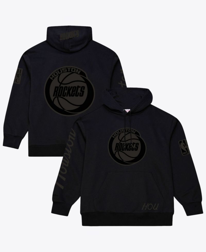 Men's Black Houston Rockets Phantom Fleece Hoodie