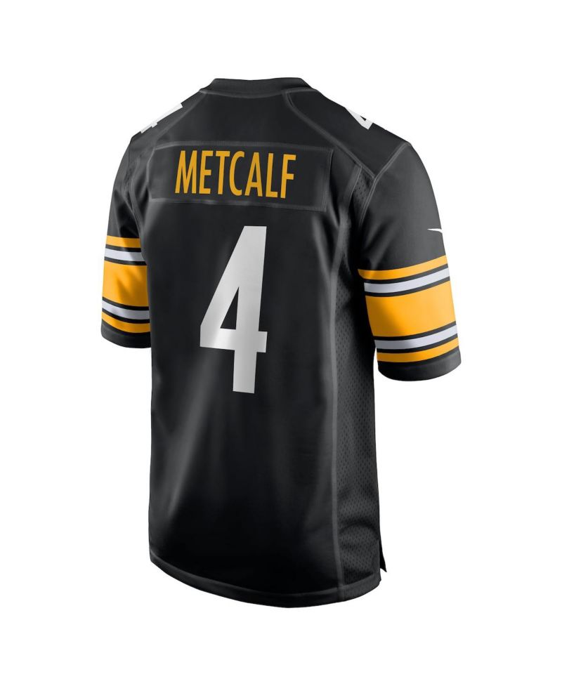 Men's DK Metcalf Black Pittsburgh Steelers Game Player Jersey