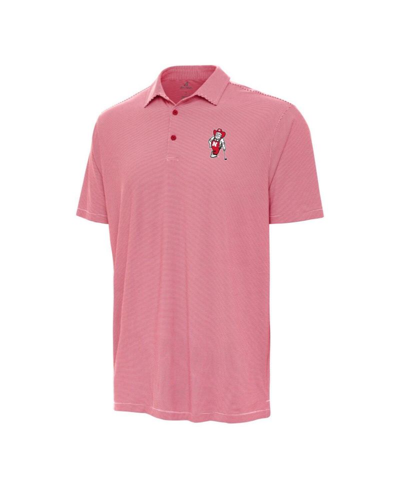 Men's Scarlet Nebraska Huskers Herbie Husker Golf Twine Polo Shirt