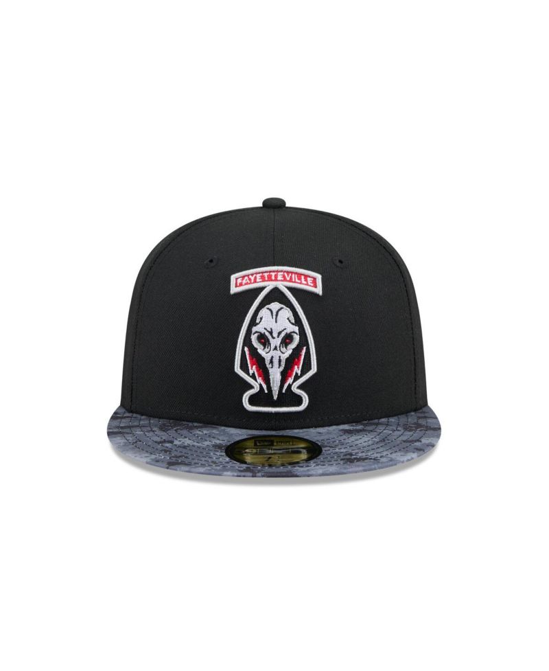 Men's Black Fayetteville Woodpeckers Theme Nights 59FIFTY Fitted Hat