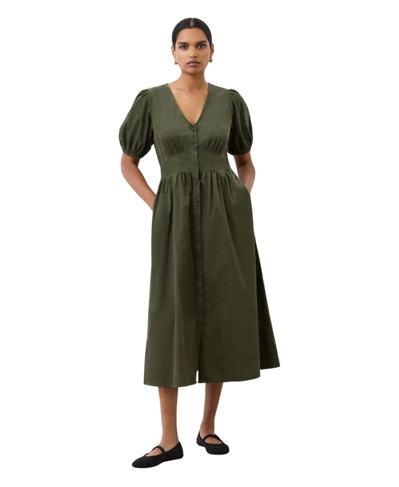 Women's Arlow Short-Sleeve V-Neck Midi Dress