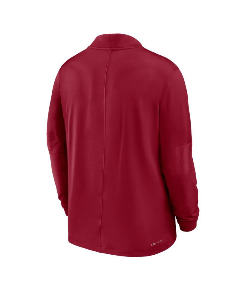 Men's Cardinal Iowa State Cyclones Dri-FIT Half-Zip Pullover Sweatshirt
