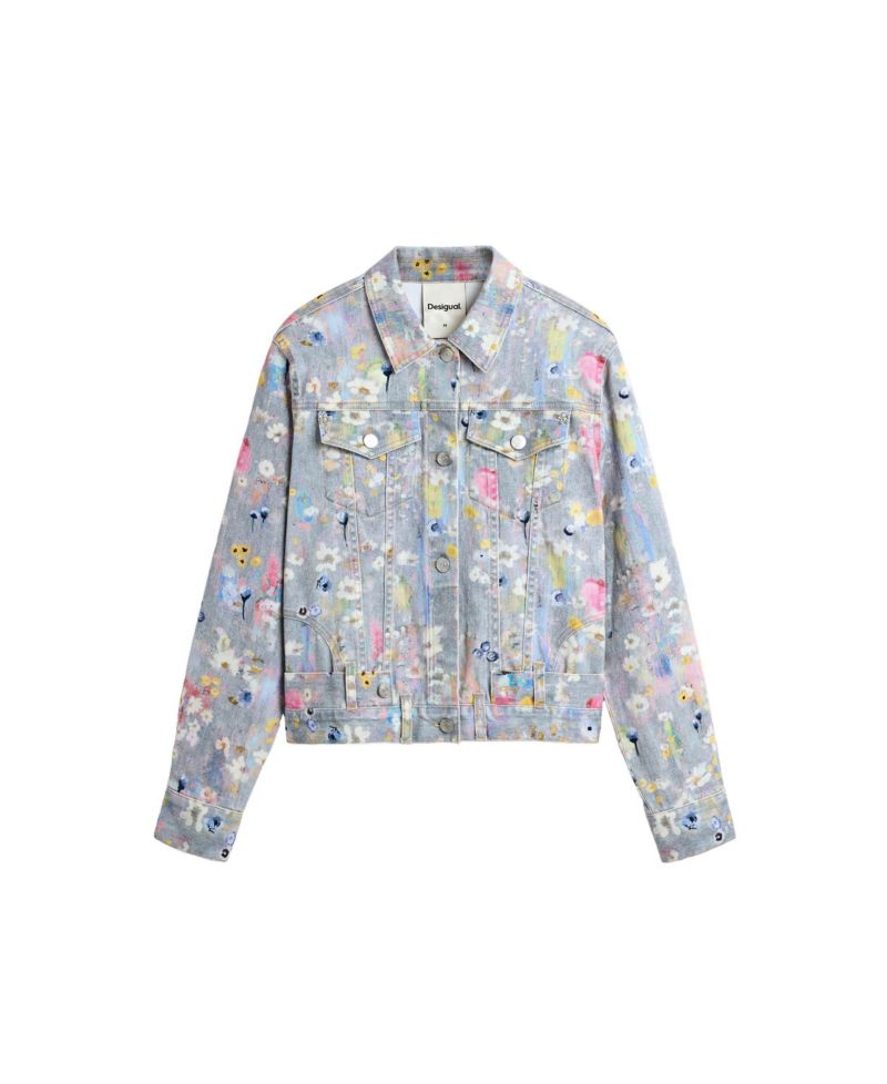 Women's Printed Denim Jacket
