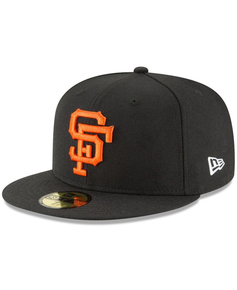 Men's Black San Francisco Giants Cooperstown Collection Wool 59FIFTY Fitted Hat