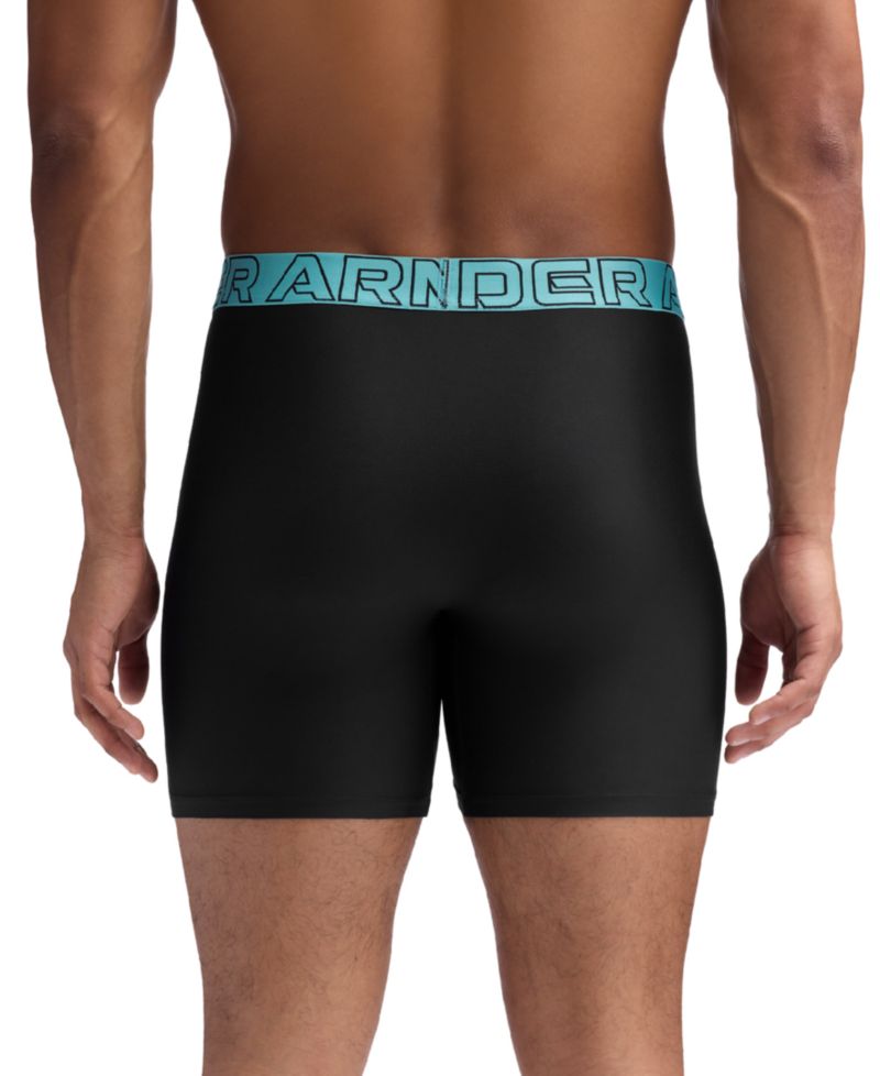 Men's Performance Tech Solid 6" Boxer Briefs, 3-Pack