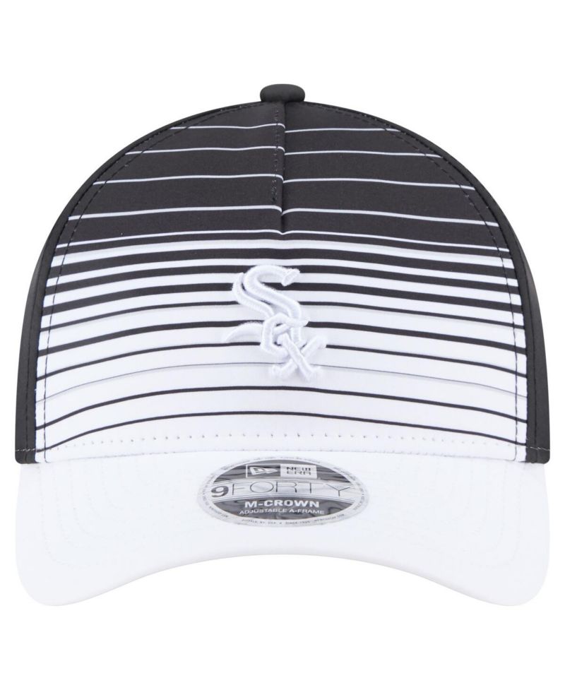 Men's Black Chicago White Sox Gradient 9FORTY M-Crown Adjustable Hat