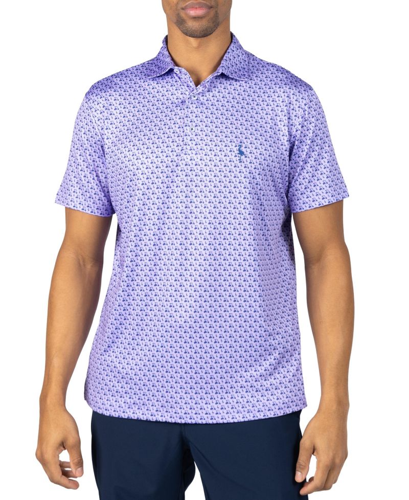 Men's Carts and Byrds Printed Performance Polo