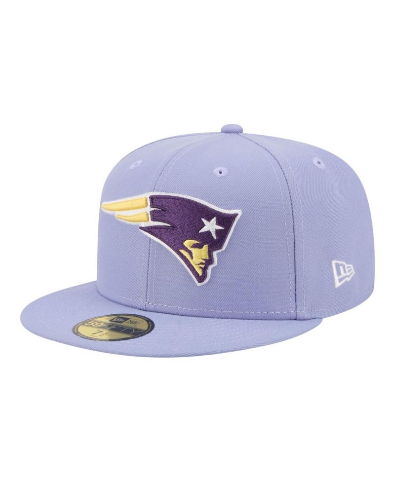 Men's Light Purple New England Patriots Lavender Bloom 59FIFTY Fitted Hat