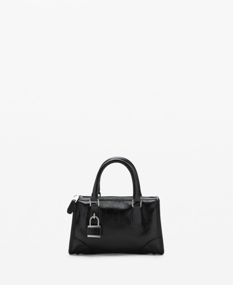 Women's Mini Shiny Handles Handbag