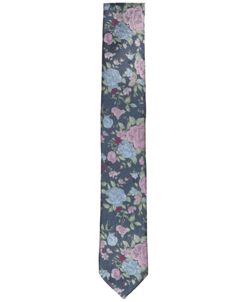 Men's Foster Floral Pattern Skinny Tie