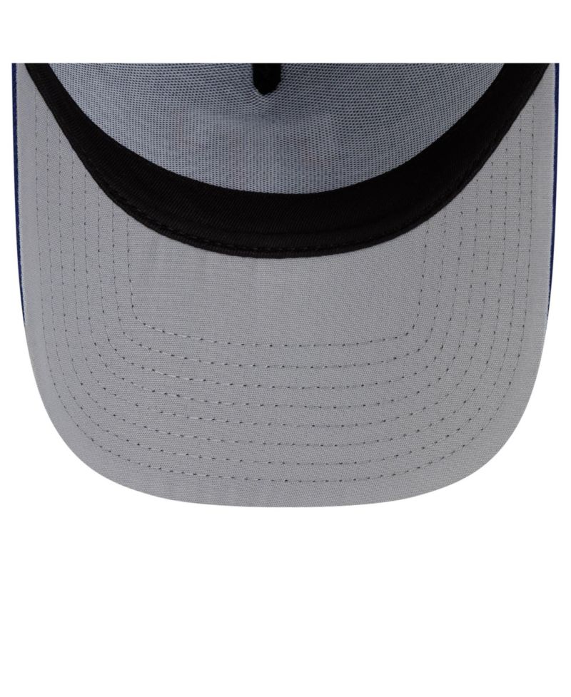 Men's Royal Texas Rangers Side Script 9FORTY A-Frame Trucker Adjustable Hat