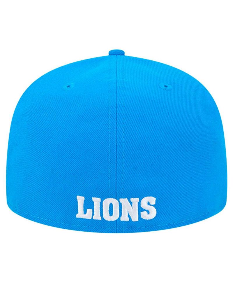 Men's Blue Detroit Lions Omaha Throwback 59FIFTY Fitted Hat