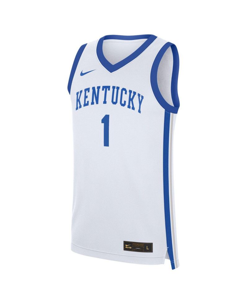 Men's Devin Booker White Kentucky Wildcats Performance Replica Basketball Jersey
