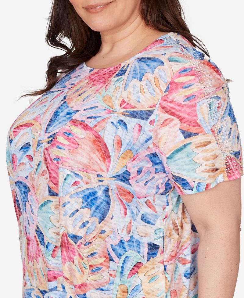 Plus Size The Royal Treatment Butterfly Wing Tie-Front Top