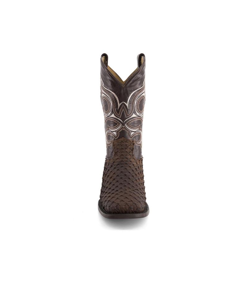Men's Real Leather Cowboy Boots