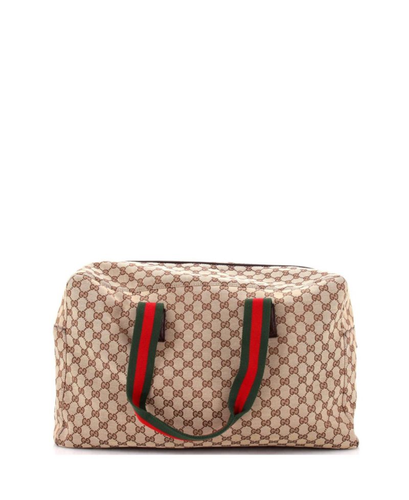 Large Web Carry On Duffle Bag GG Canvas