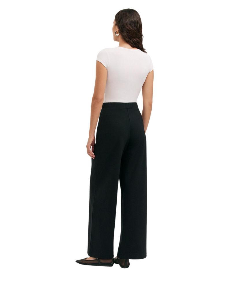 Women's Caryl Wide-Leg Ponte Jersey Trousers