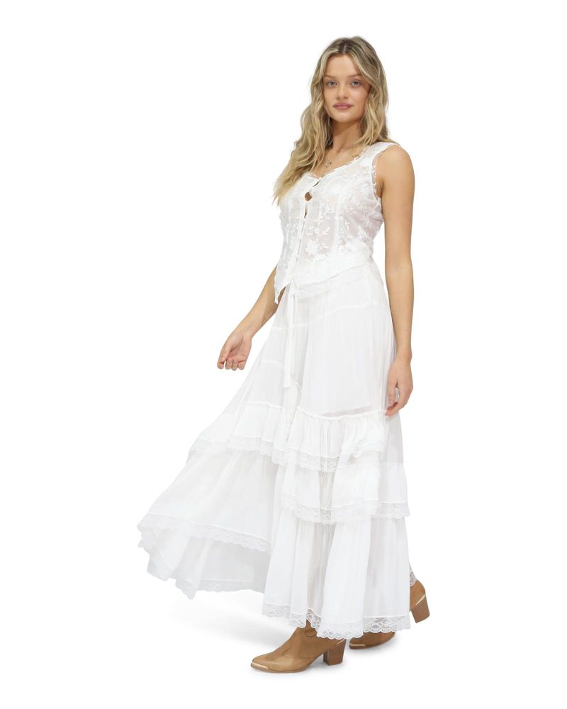 Women's Belle and Bloom Wanderlace Ruffle Maxi Skirt