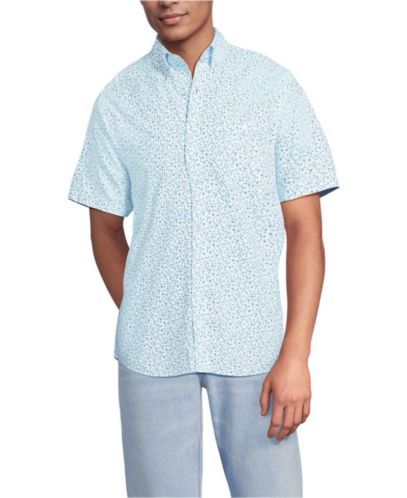 Men's Short Sleeve Seersucker Shirt