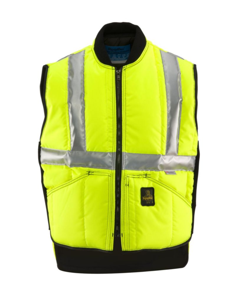 Men's HiVis Iron-Tuff Vest - Extreme Cold Protection, High-Visibility, Water-Repellent, Durable Workwear