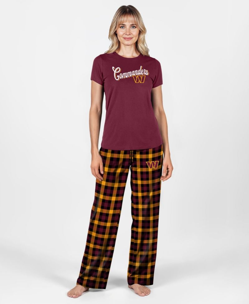Women's Burgundy Washington Commanders Highland Sleep Set
