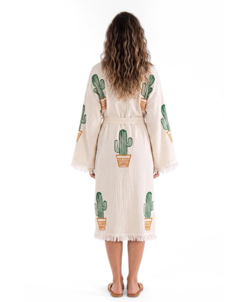 Women's Cora V-Neck Long-Sleeve Cover-Up Robe