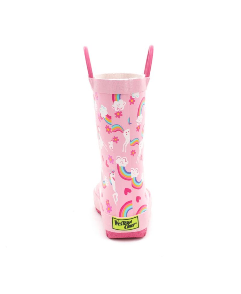 Big Girls Unicorn Fields Rain Boot