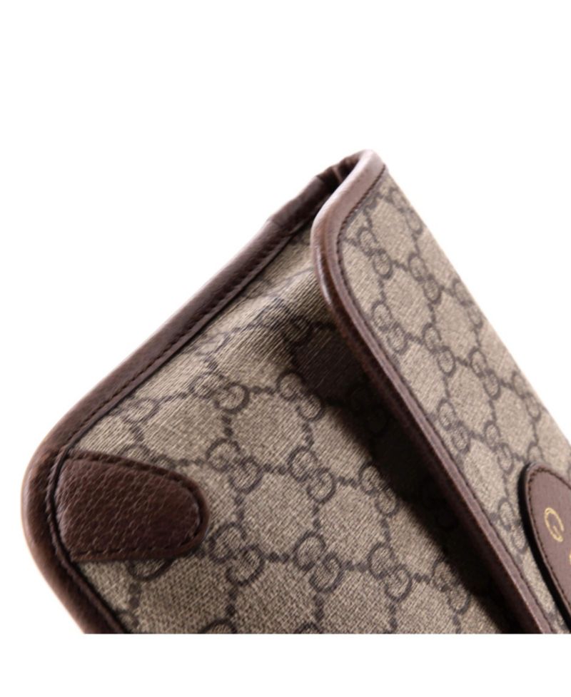 Neo Vintage Flap Belt Bag GG Coated Canvas